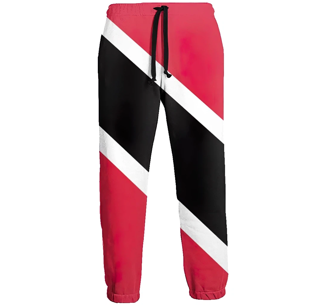 Trinidad And Tobago Flag Casual Hip Hop Trousers Length Jogger Pants Baggy Drawstring Sweatpants With Pockets Sweatpant