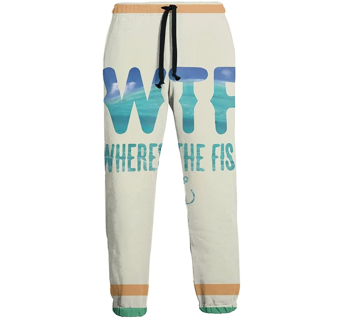 Where The Fish Jogger Pants 3d Sweat Pants Hip Hop Garment Unisex Spring Sweatpants Sweatpant