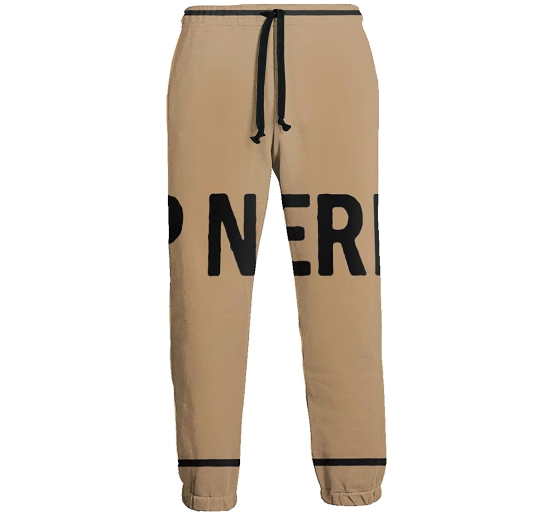 Sup Nerds Casual Hip Hop Trousers Length Jogger Pants Baggy Drawstring Sweatpants With Pockets Sweatpant