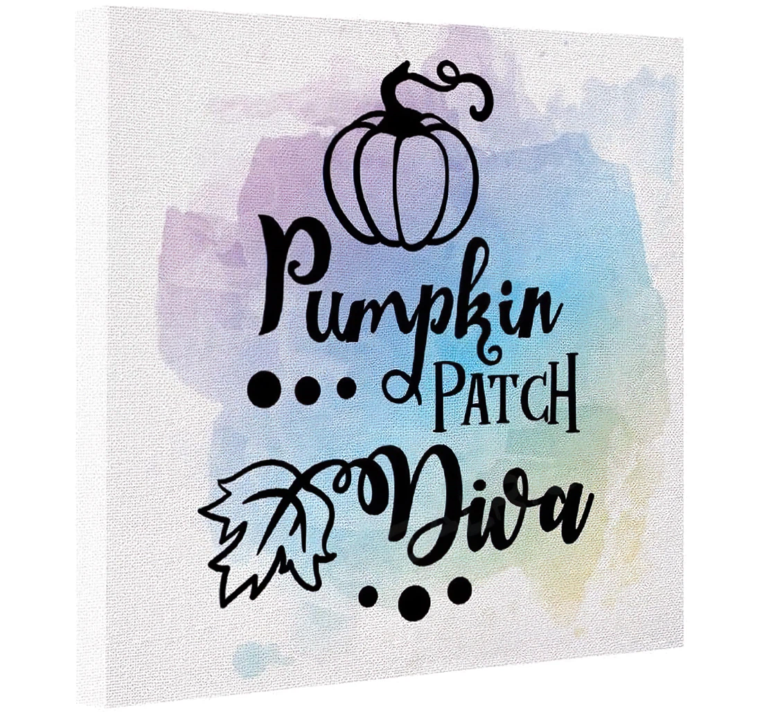 Unframed Poster - Quotes Sayings Pumpkin Patch Diva Black On Art Print