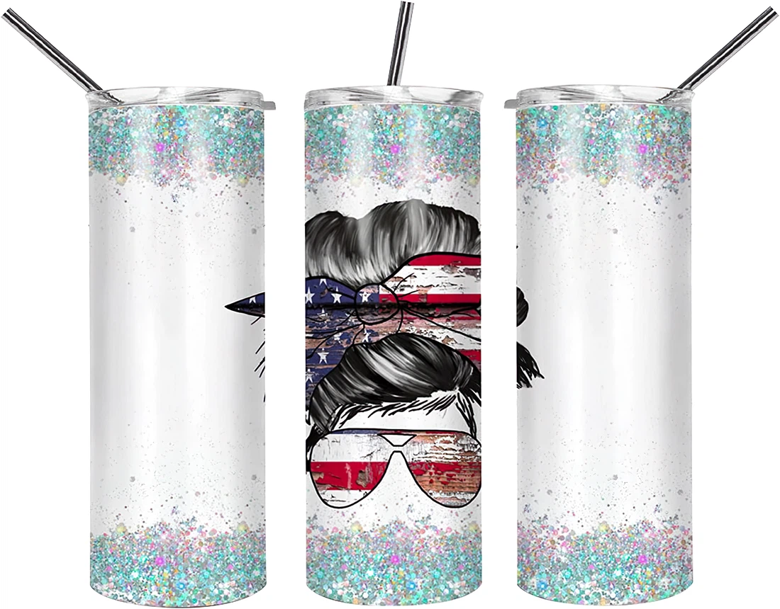 Tumblers 17 Oz Glitter  skinny tumbler glitter mom wrap tapered straight