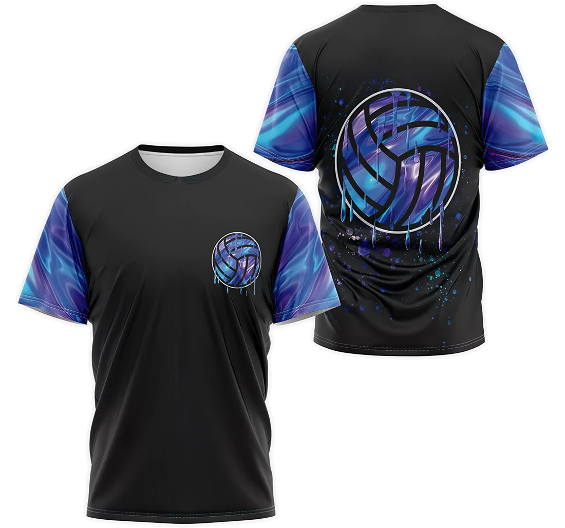 T-Shirt, Hoodie - Voleyball Colorful 3D Printed