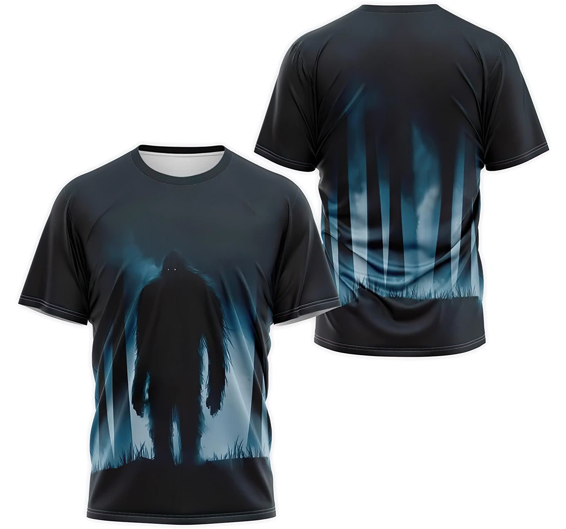 T-Shirt, Hoodie - Bigfoot In The Forest Dark 2 3D Printed