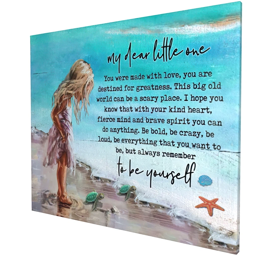 My Dear Little One Printed Poster, Framed Canvas, Wall Art