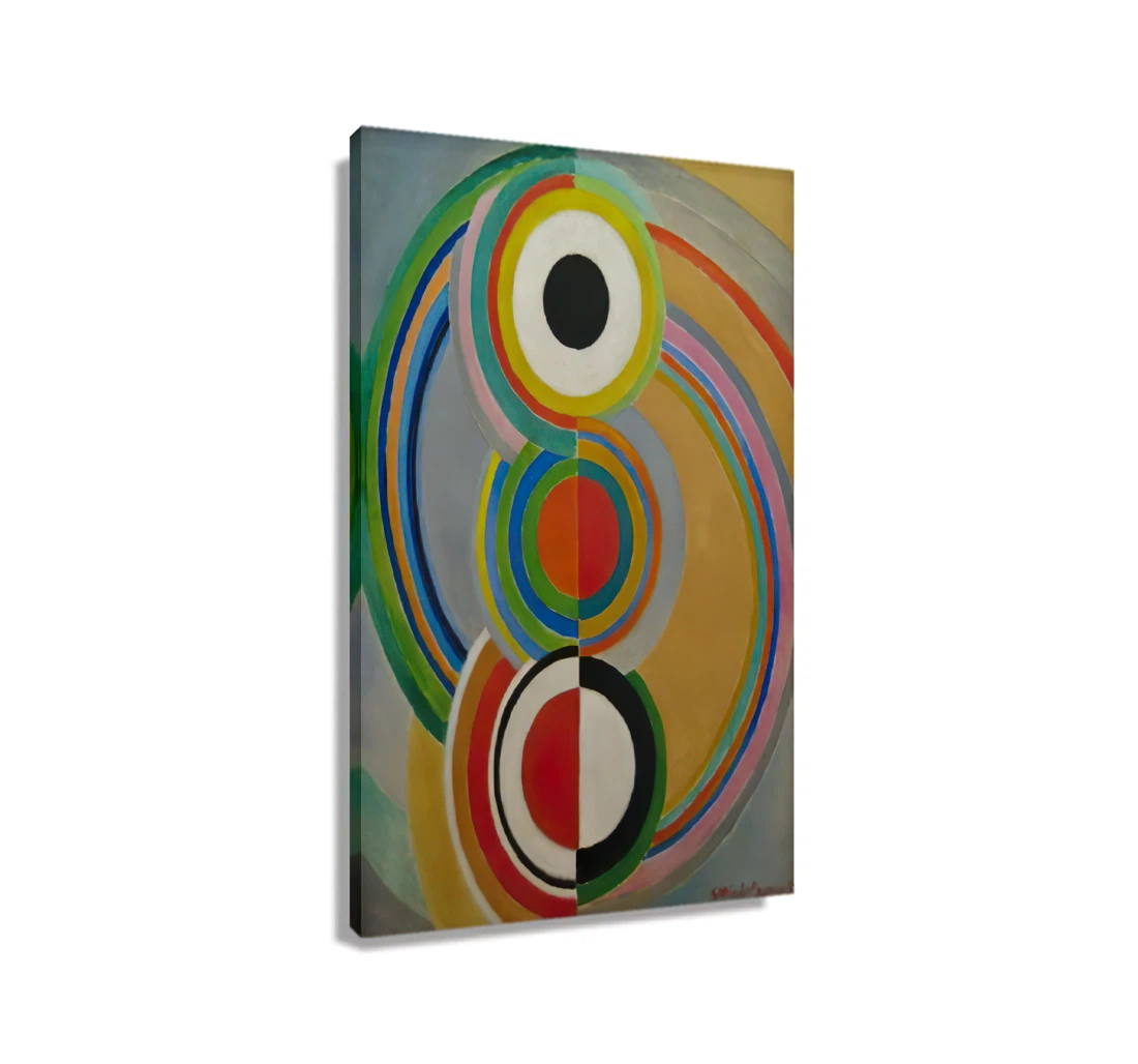 Sonia Delaunay Rythme Orphism Pop Printed Poster, Framed Canvas, Wall Art