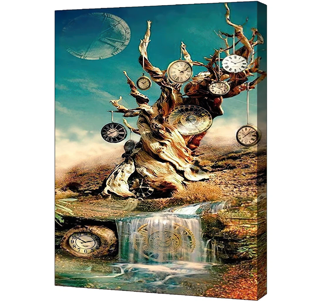 Salvador Dali Tree Hd On Printed Poster, Framed Canvas, Wall Art