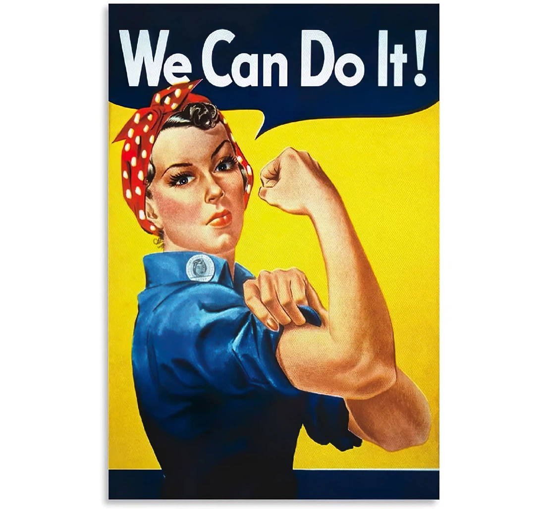 We Can Do It! Printed Poster, Framed Canvas, Wall Art