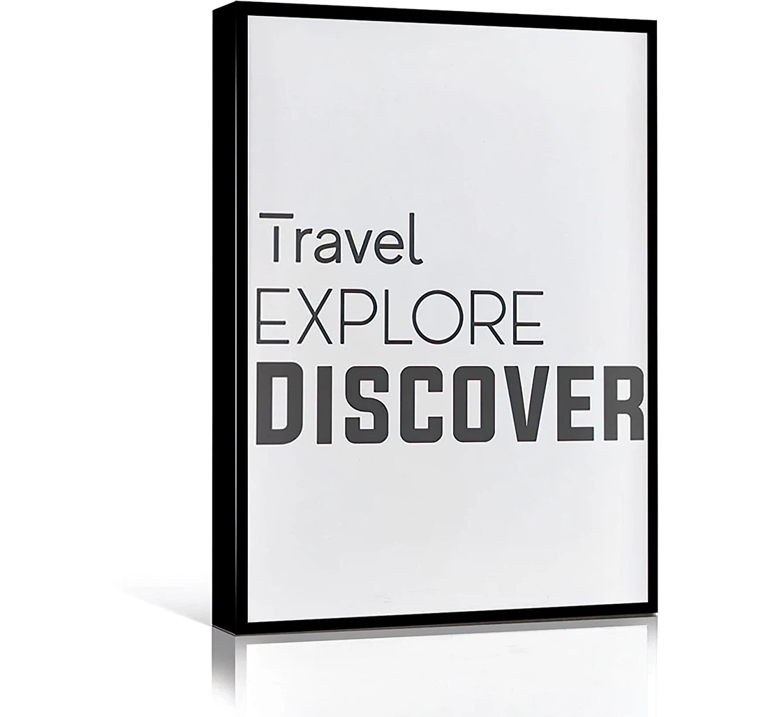 Women Travel Explore Discover Printed Poster, Framed Canvas, Wall Art