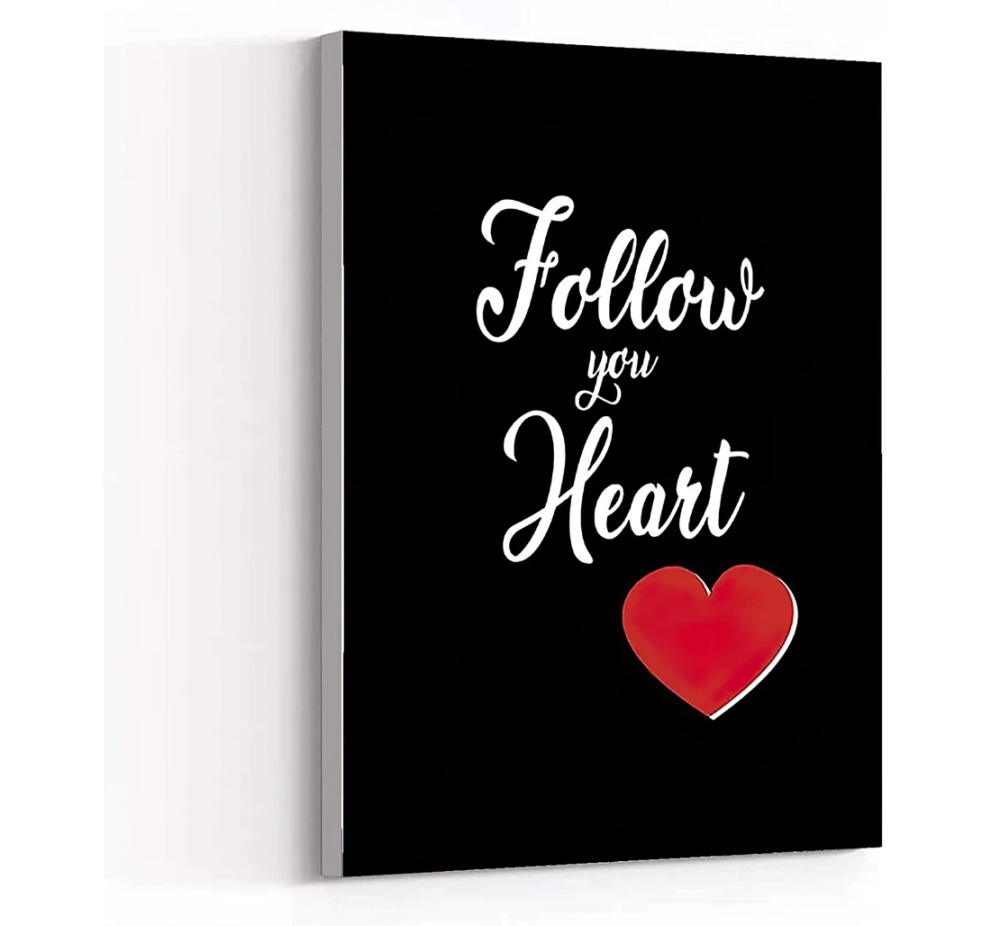 Art，bathroom Women，girls Decor，follow Your Heart Decor， Printed Poster, Framed Canvas, Wall Art