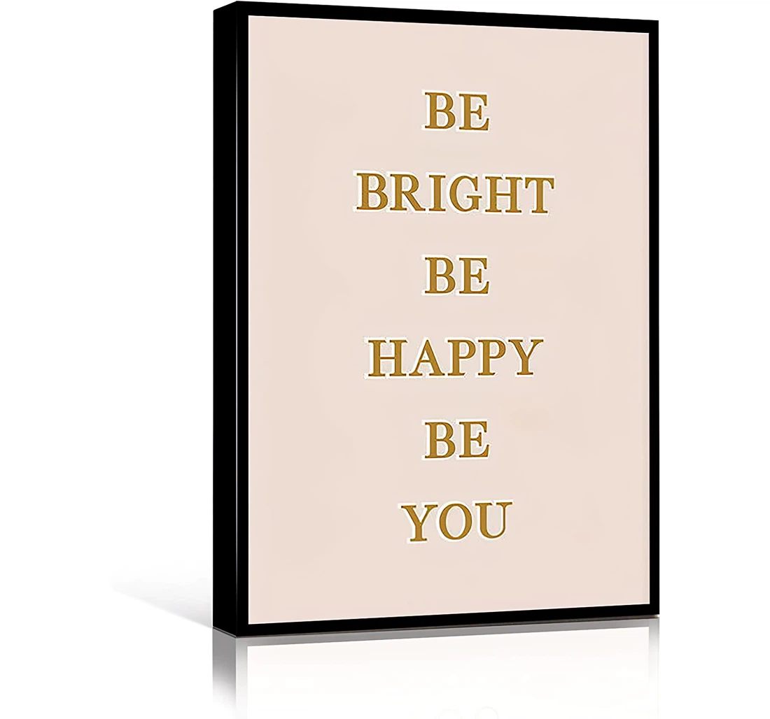 Personality Mural Be You Boho Be Happy Printed Poster, Framed Canvas, Wall Art