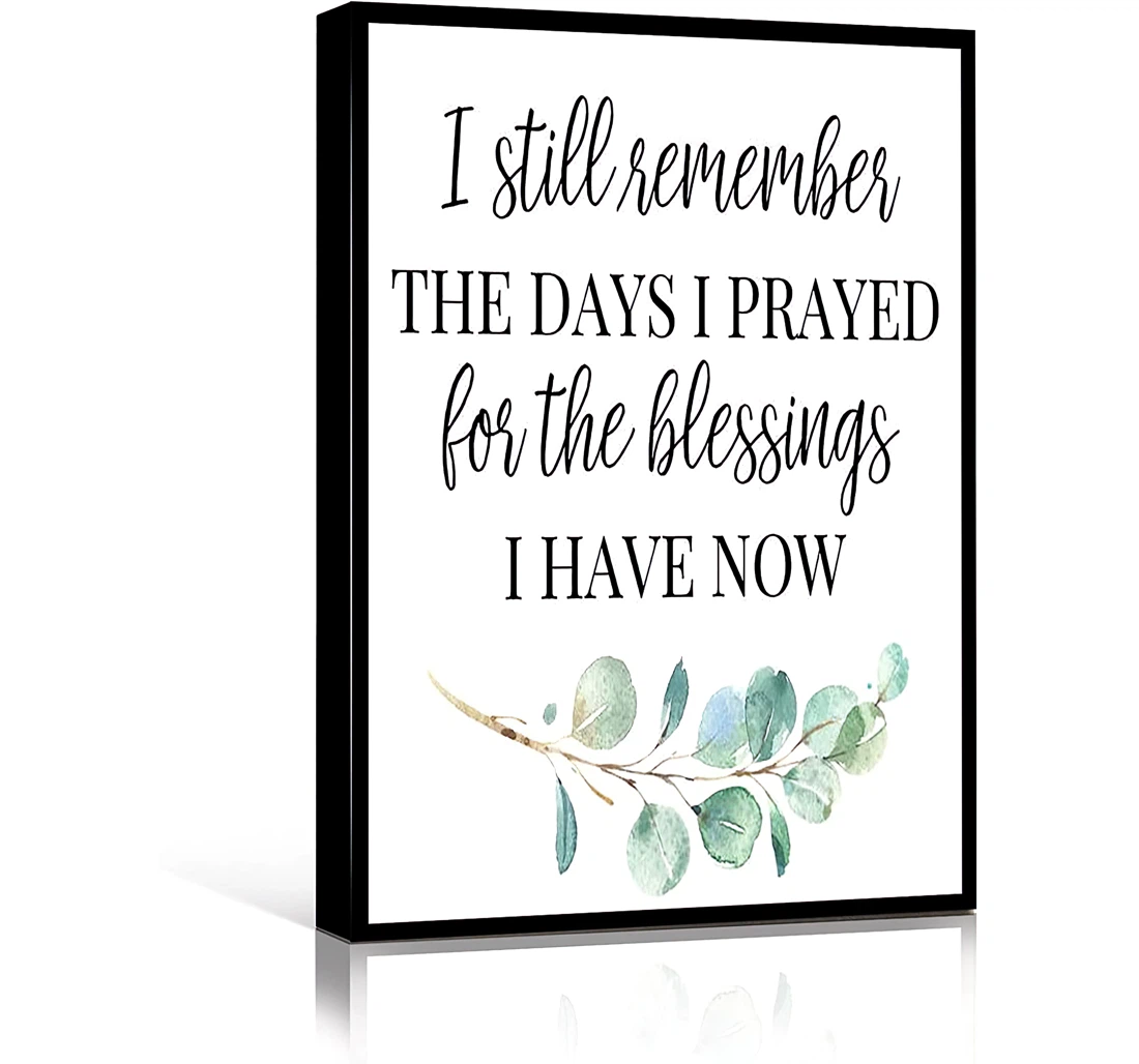 Mens Boho Quotes I Still Remember Christian Women Printed Poster, Framed Canvas, Wall Art