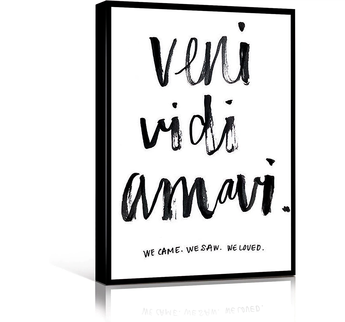 French Quotes Positive Quotes Printed Poster, Framed Canvas, Wall Art