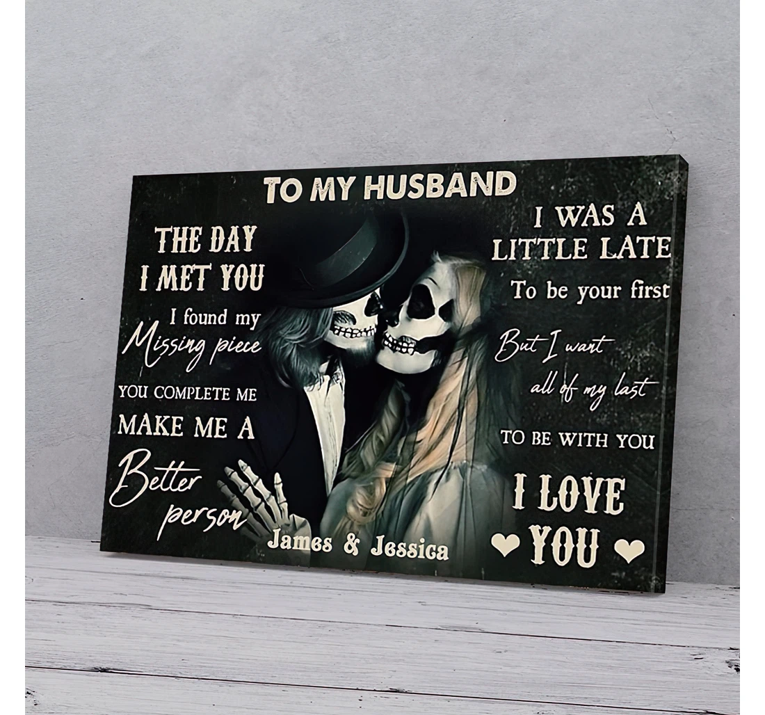 To My Husband Wife Sugar Sull Love Gifts Printed Poster, Framed Canvas, Wall Art