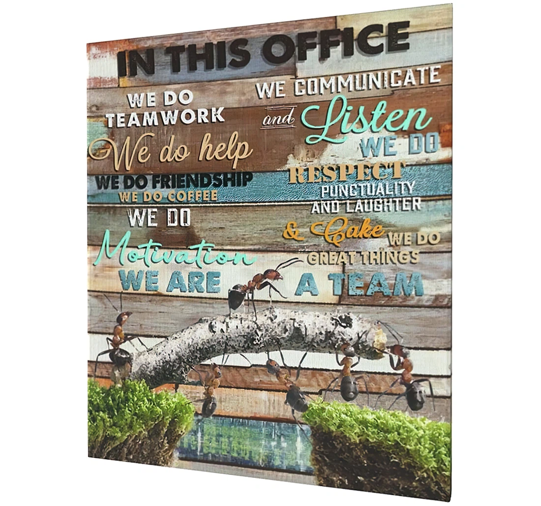 In This We Do Teamwork And Listen We Do We Are A Team Printed Poster, Framed Canvas, Wall Art