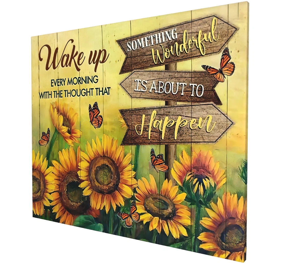 Wake Up Every Morning Printed Poster, Framed Canvas, Wall Art