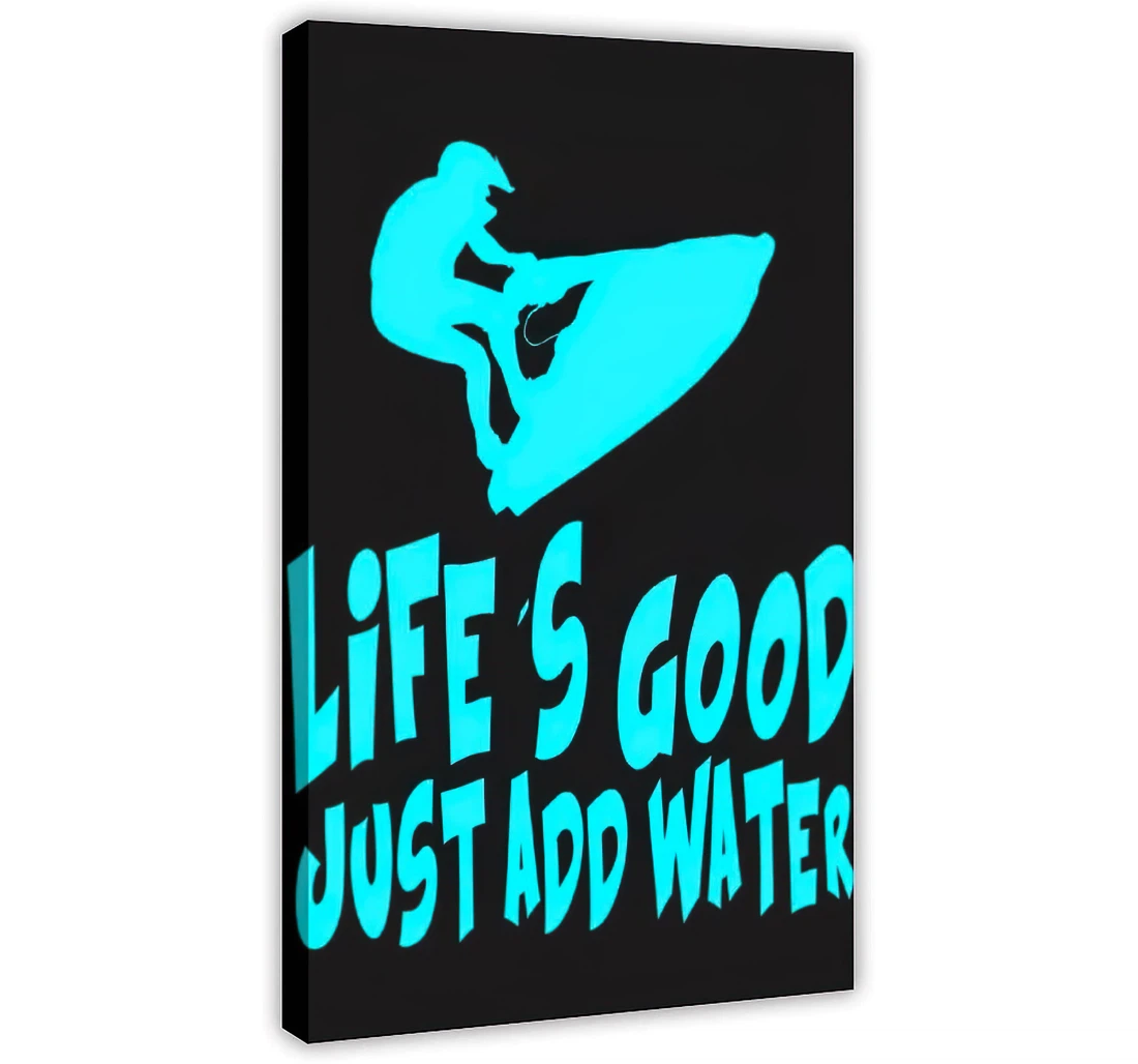 Jet Ski Printed Poster, Framed Canvas, Wall Art