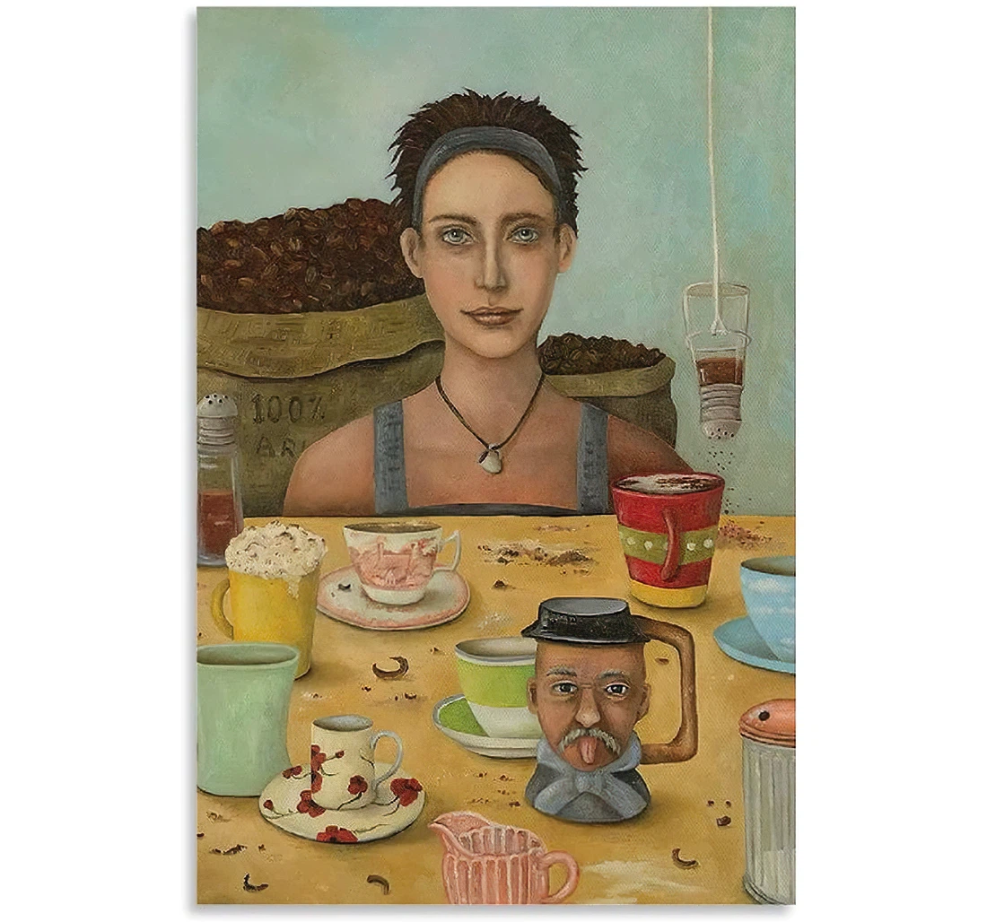 Coffee Addict Art, Printed Poster, Framed Canvas, Wall Art