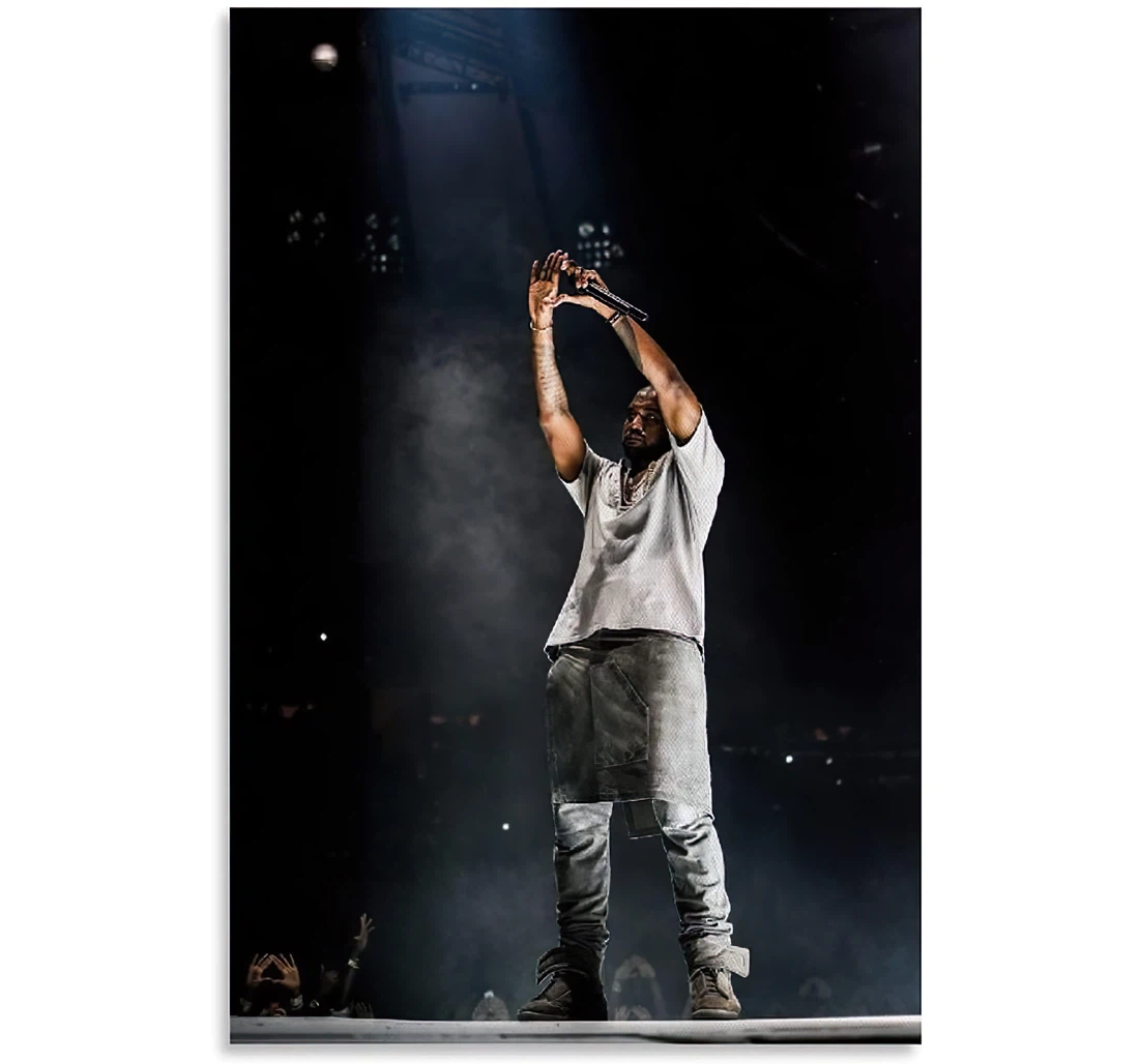 Kanye West Musician Gifts Printed Poster, Framed Canvas, Wall Art