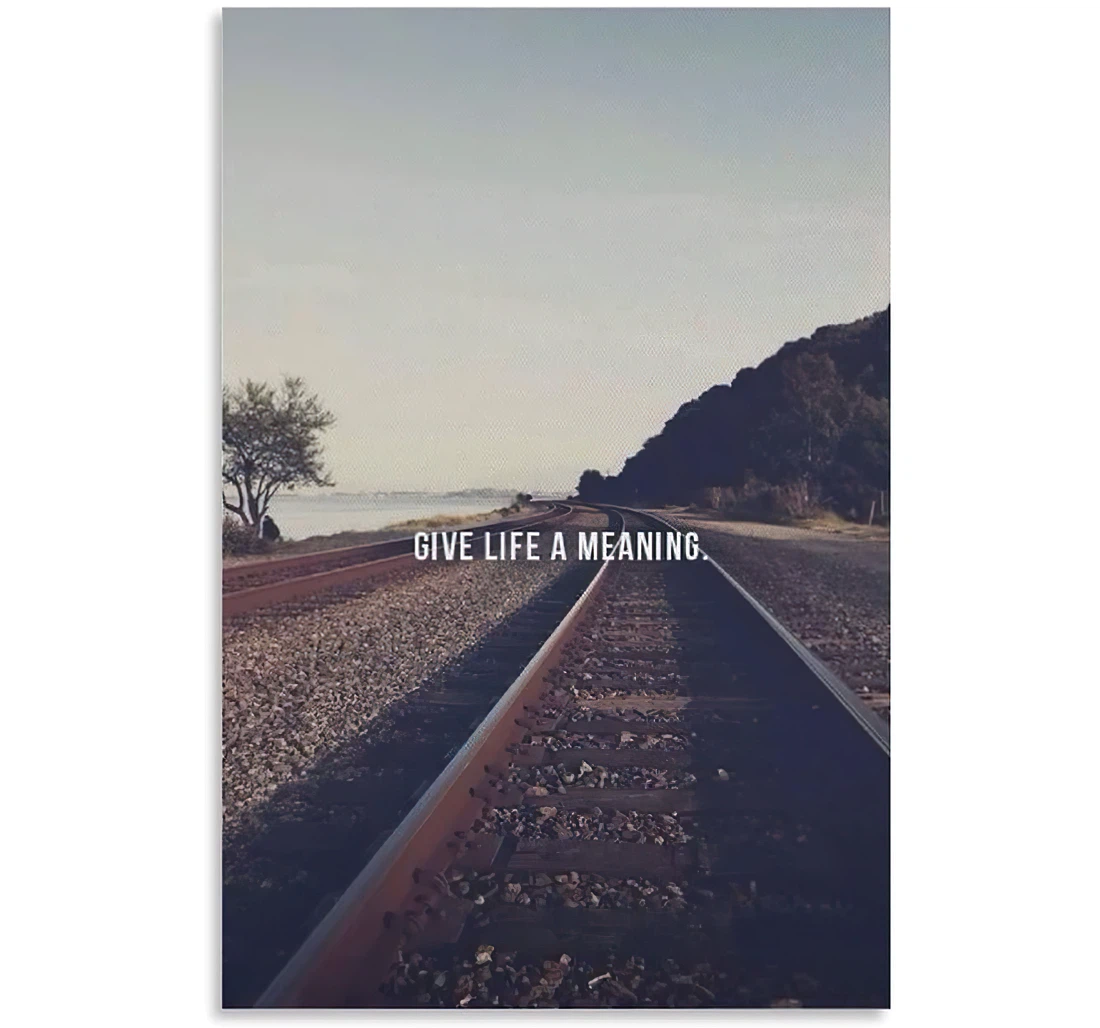 Poster, Canvas - Quotes Give Life A Meaning And Family Print Wall Art