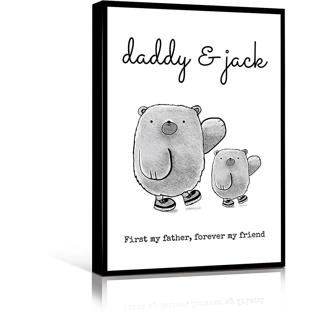 Poster, Canvas - QUOTES Big Father’s Day Custom Fathers Day Ideas Daddy Birthday Print Wall Art