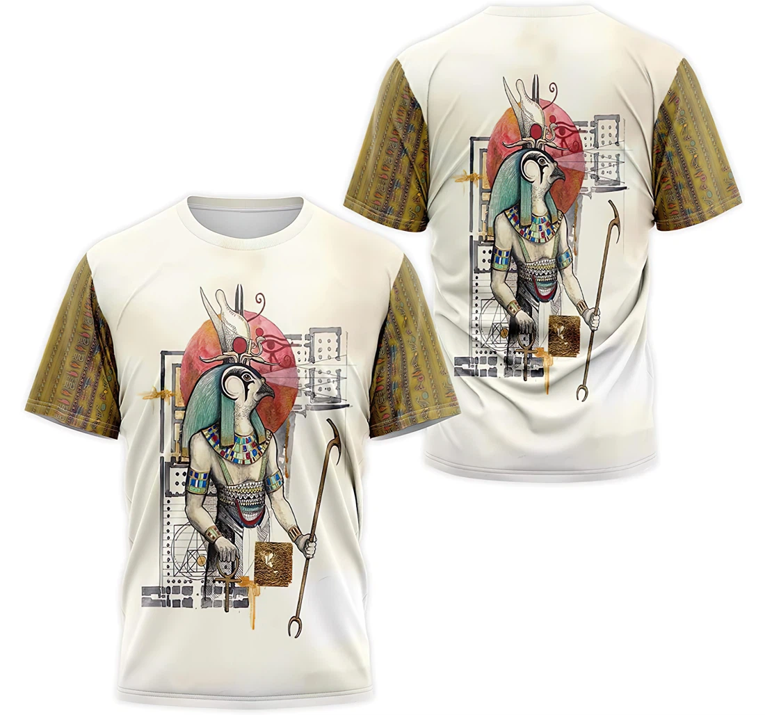 T-Shirt, Hoodie - Ancient Egypt Hieroglyphic Sun God Of Ra 3D Printed