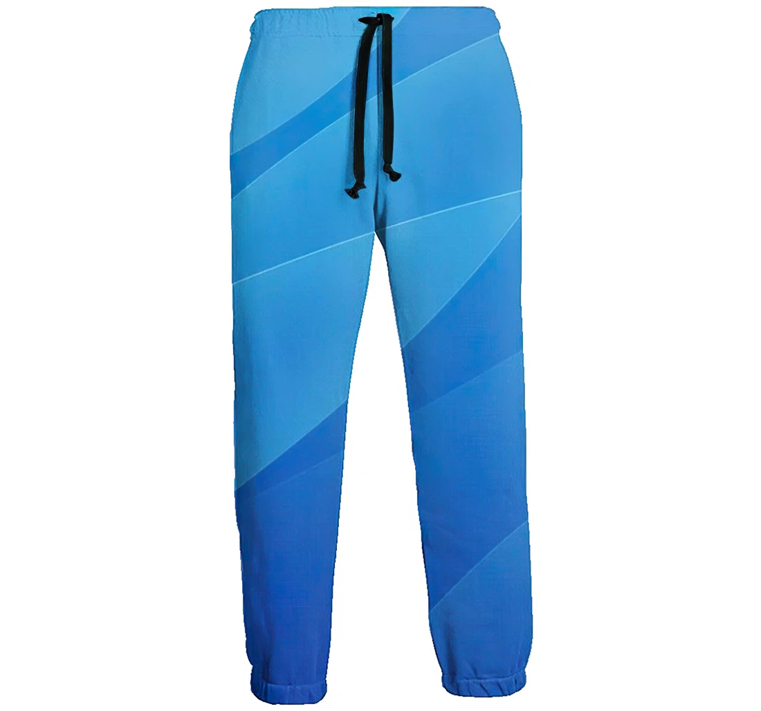 Fantastic Blue 1 Sweat Hip Hop Garment Spring Sweatpants, Joggers Pants With Drawstring For Men, Women