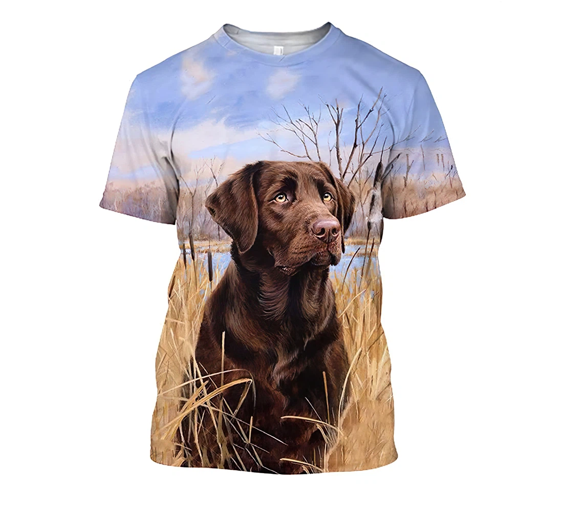 Labrador Retriever In The Field Shirts - 3D Printed T-shirt