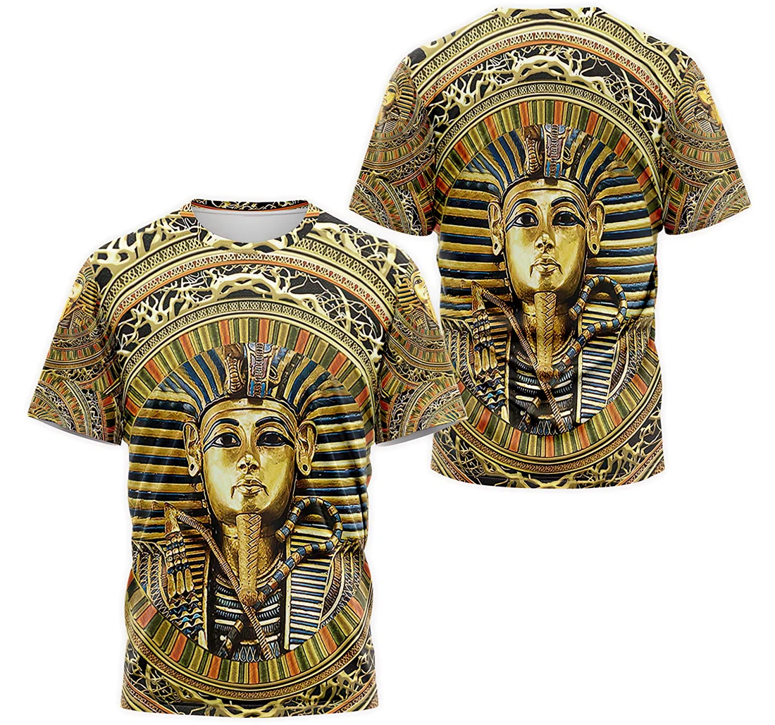 T-Shirt, Hoodie - Gold Mask Of Pharaoh's Tutankhamun Egyptian 3D Printed