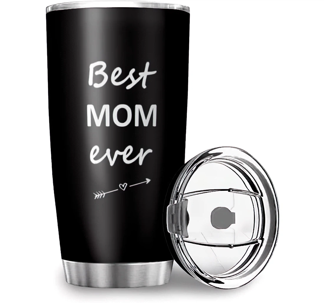 Best Mom Ever Mama Fun Cold & Hot Drinks White4 Stainless Steel Tumbler Cup