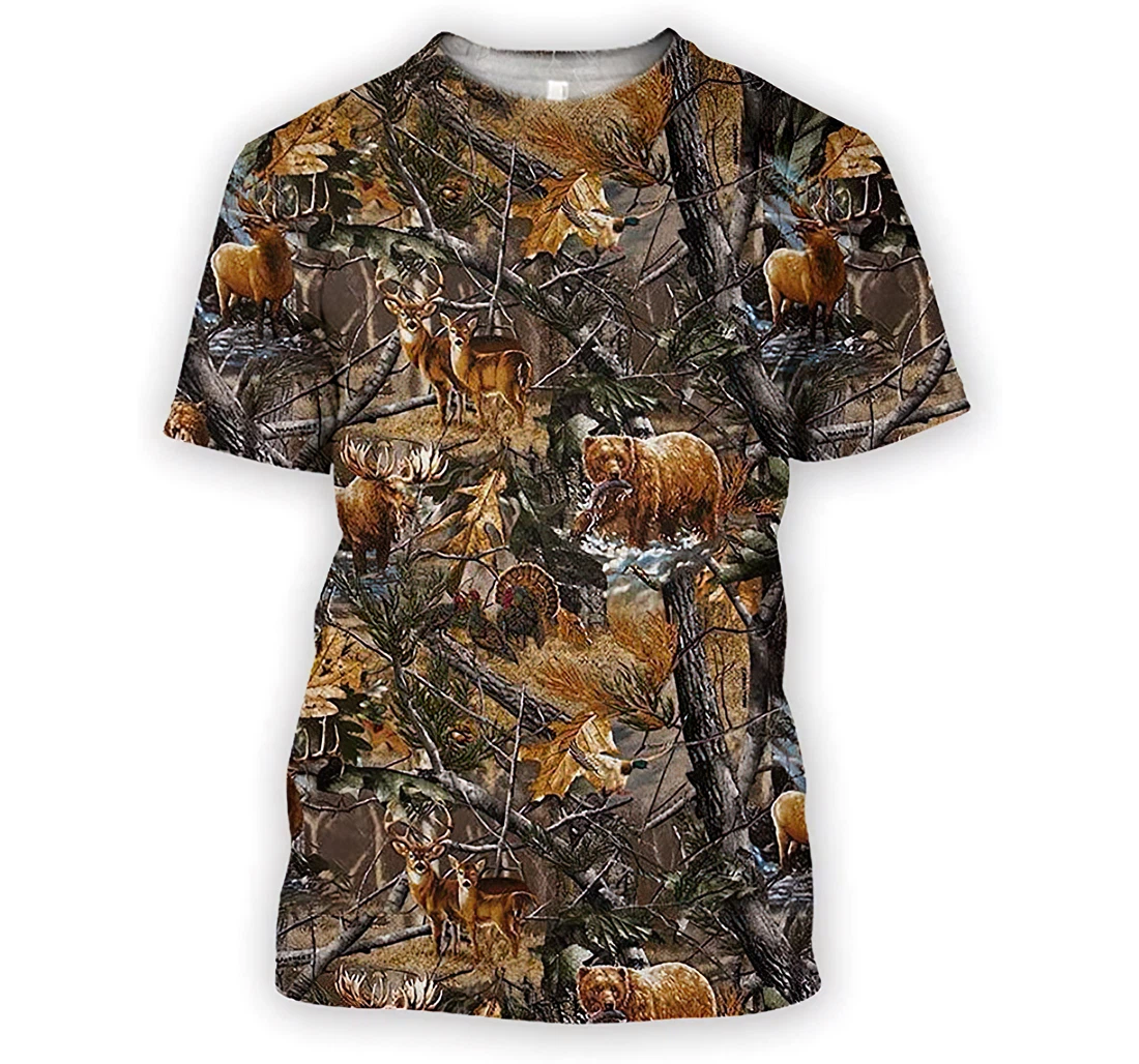 Hunting Seasons Camo Shirts - 3D Printed T-shirt