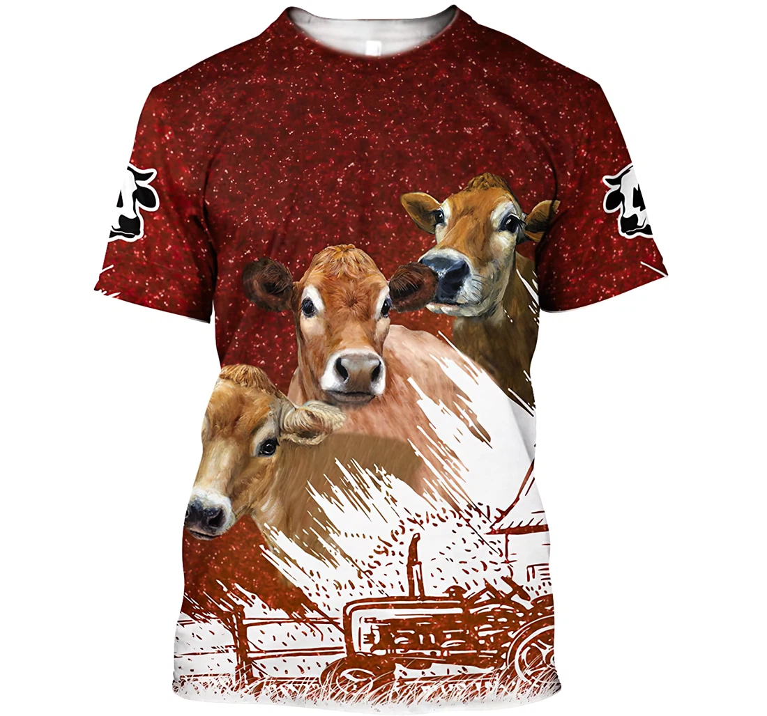 Heifer Three Heifers Shirts - 3D Printed T-shirt