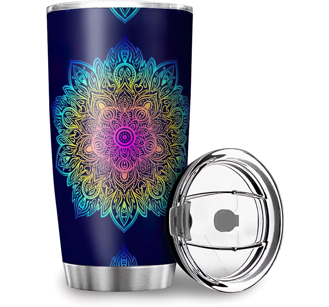 Fun Flower Car Husband Wife Stainless Steel Tumbler Cup