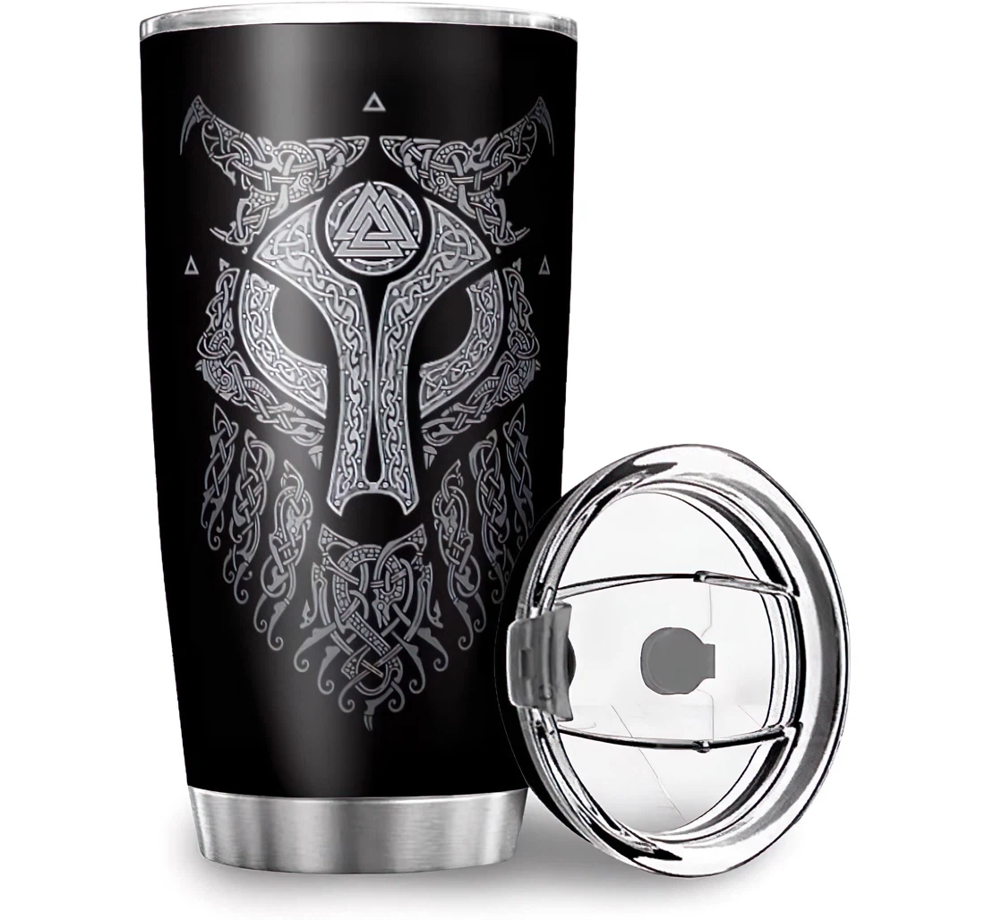 Funny Viking Animal Print Car Friend Friendship Stainless Steel Tumbler Cup