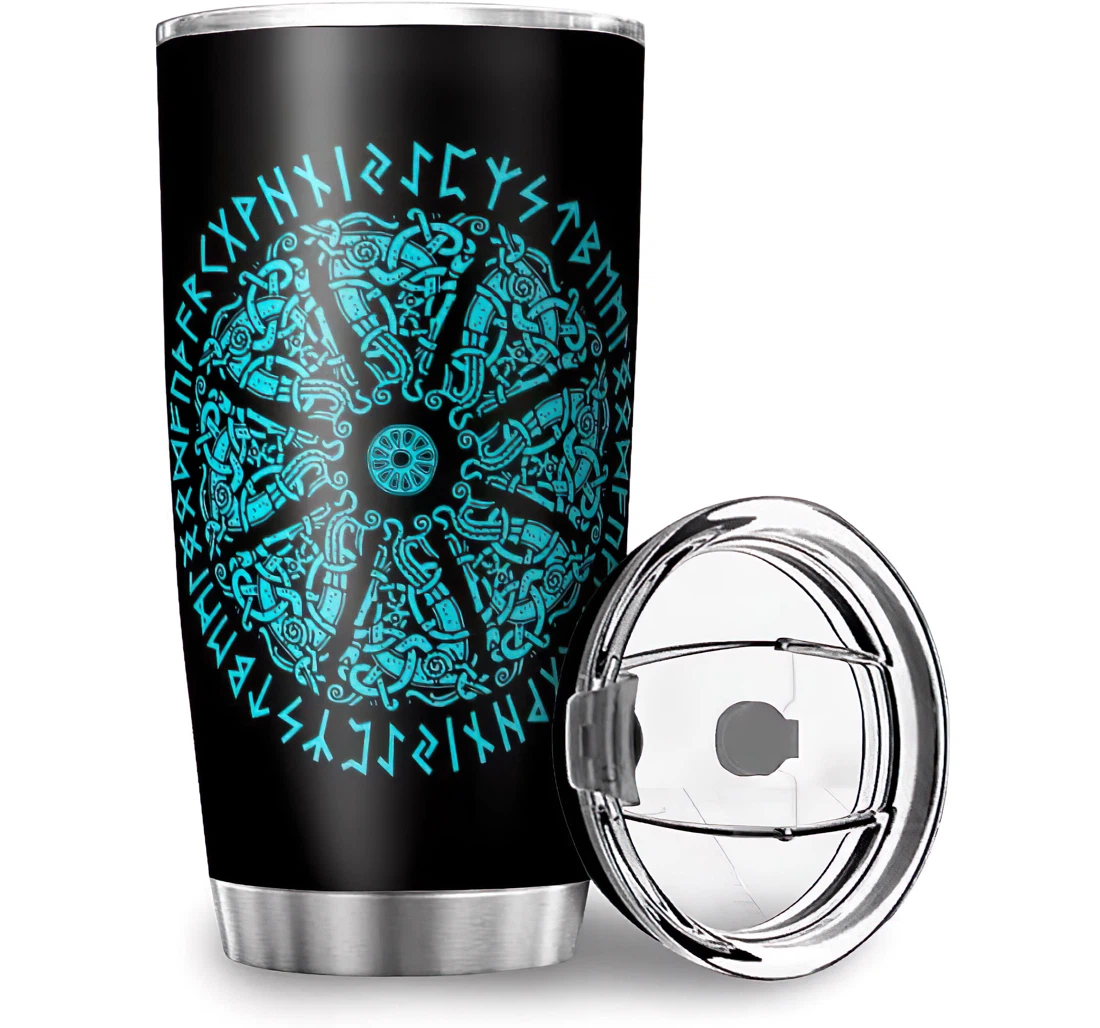 Fun Viking Print Friend Friendship Stainless Steel Tumbler Cup