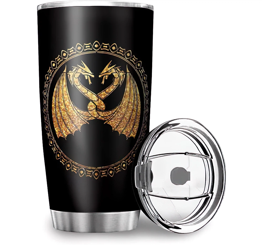 Personalized Viking Dragon Stainless Steel Tumbler Cup