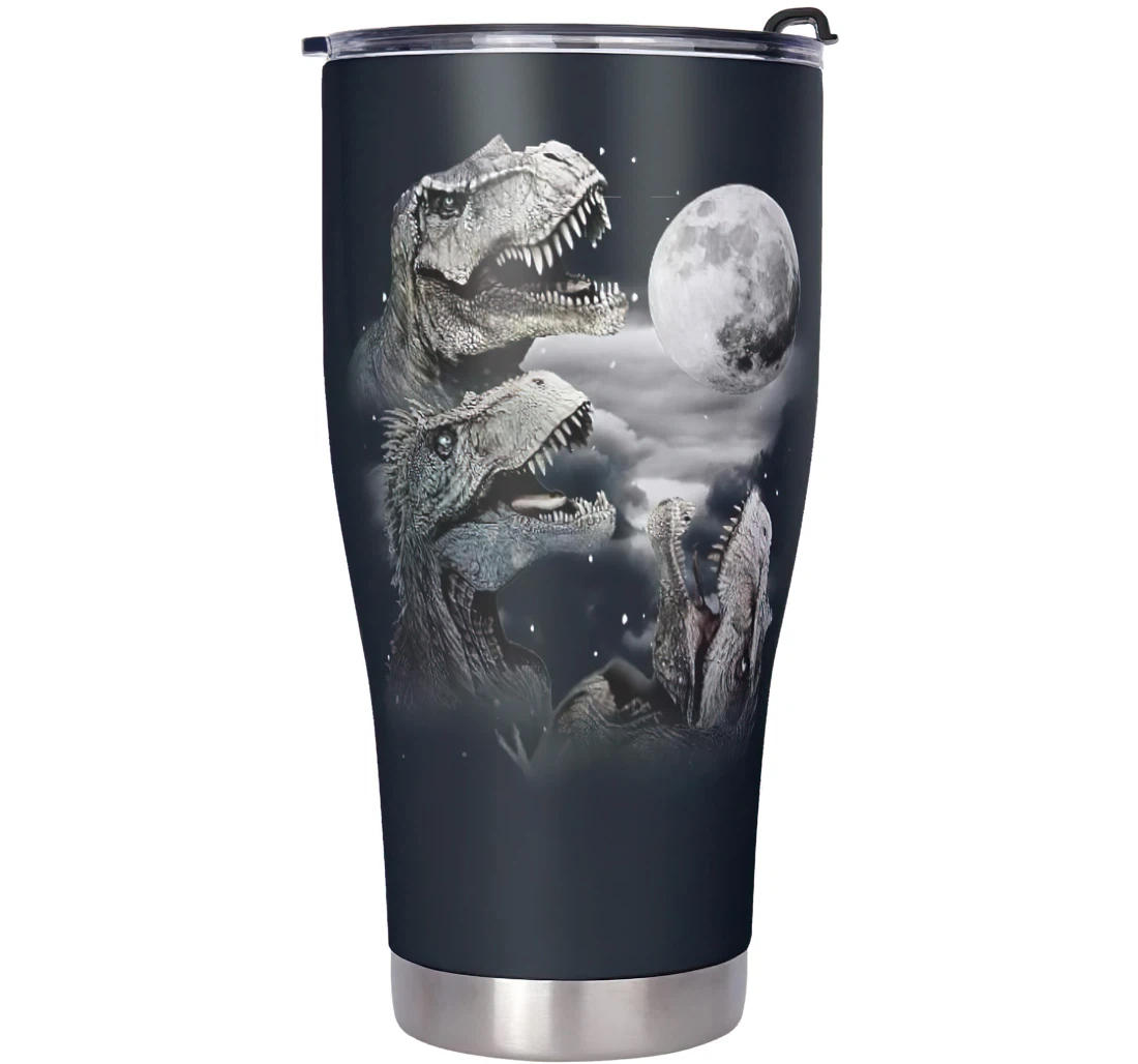 Funny Three Moon Dragon Car Personalized Stainless Steel Tumbler Cup