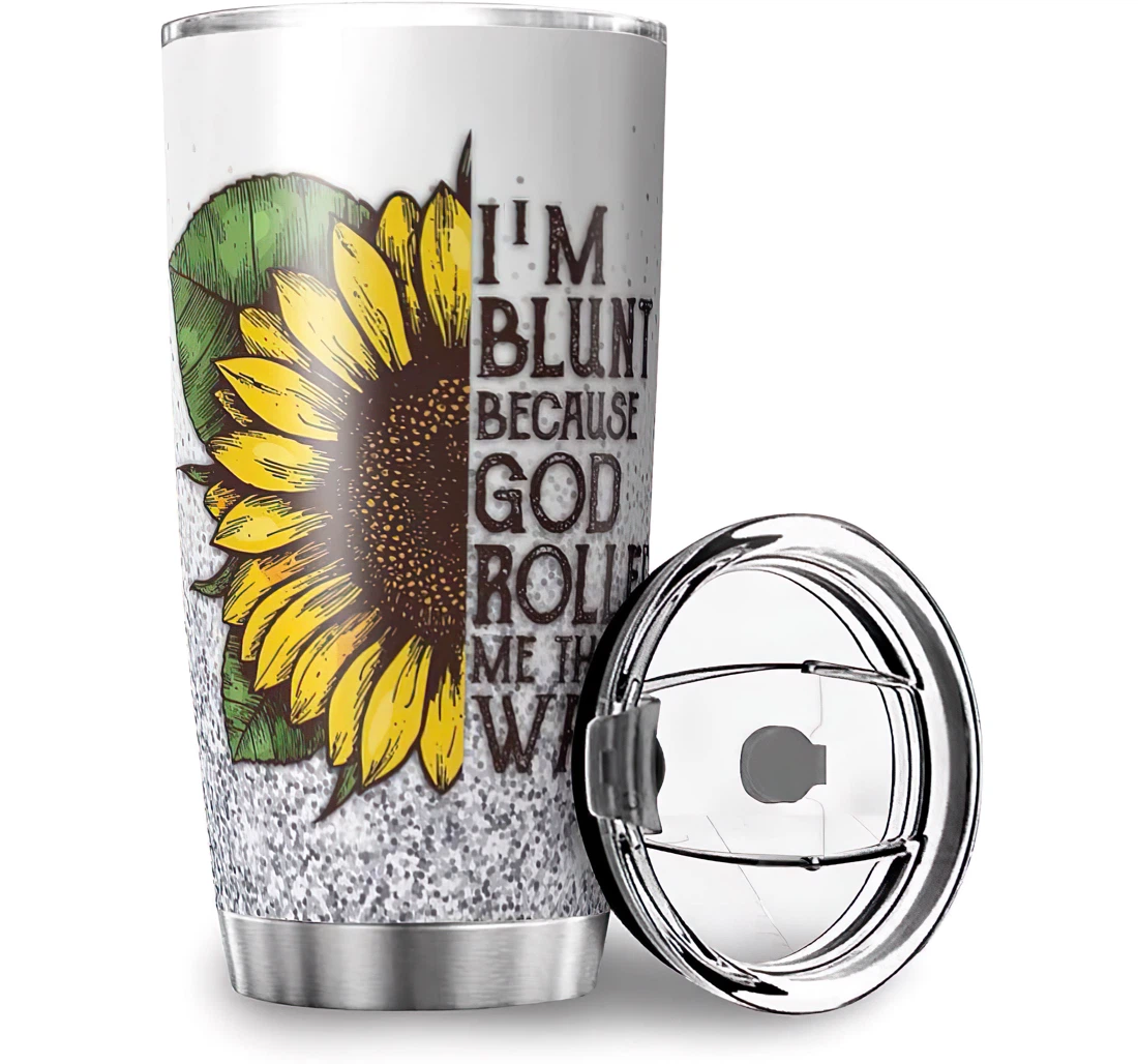 Unique I'm Sunflower Parents Birthday Stainless Steel Tumbler Cup