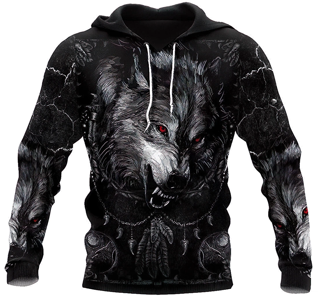 Personalized Wolf I Am Not A Sheep Lightweight Sportwear Up - 3D Printed Pullover Hoodie