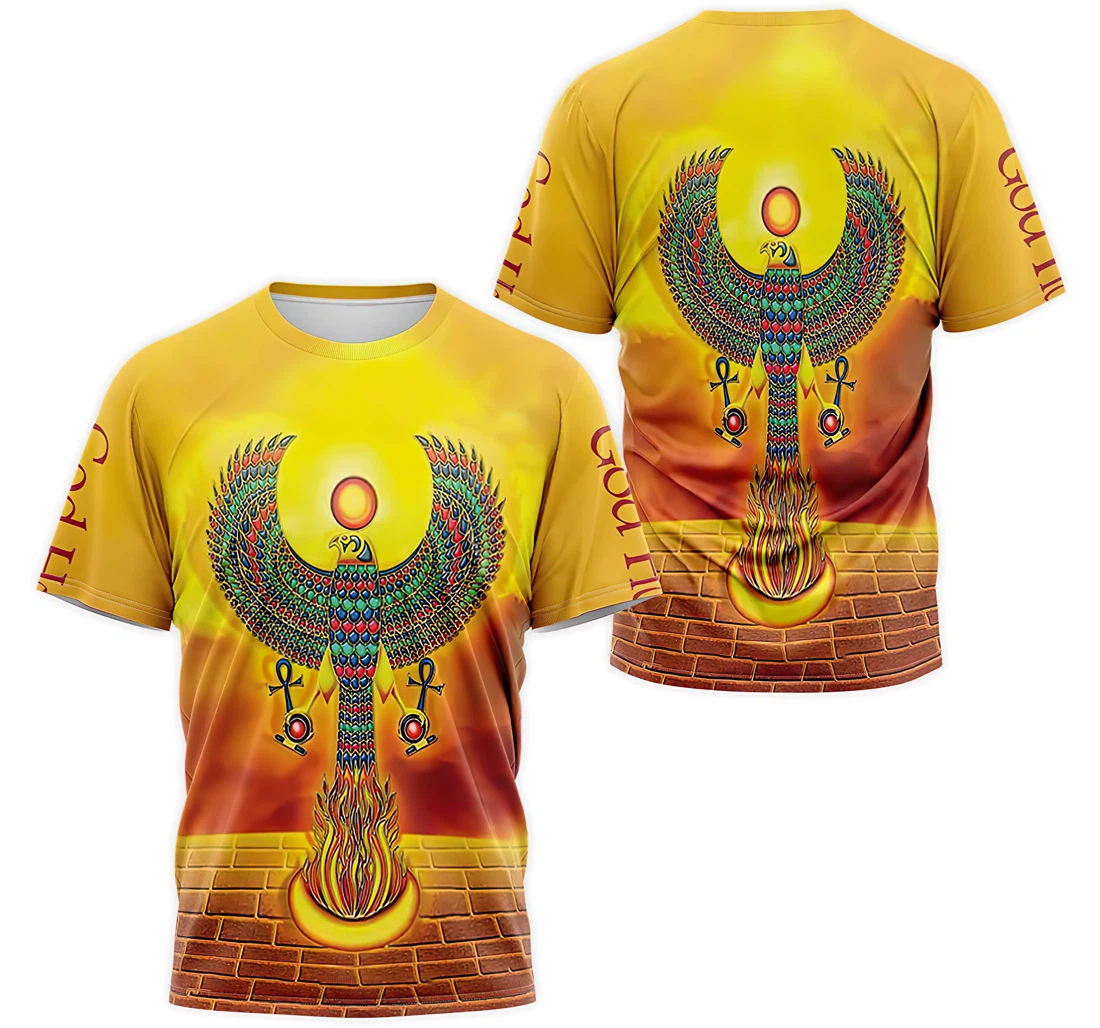 Personalized T-Shirt, Hoodie - Ancient Egyptian Ancient Egyptian Falcon Pectoral God Of Ra And Horus 3D Printed