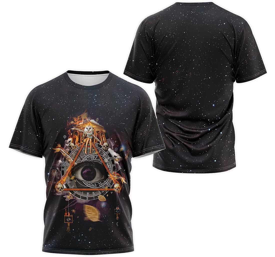 Personalized T-Shirt, Hoodie - Ancient Egypt Hieroglyphic Eye Secret World Galaxy 3D Printed