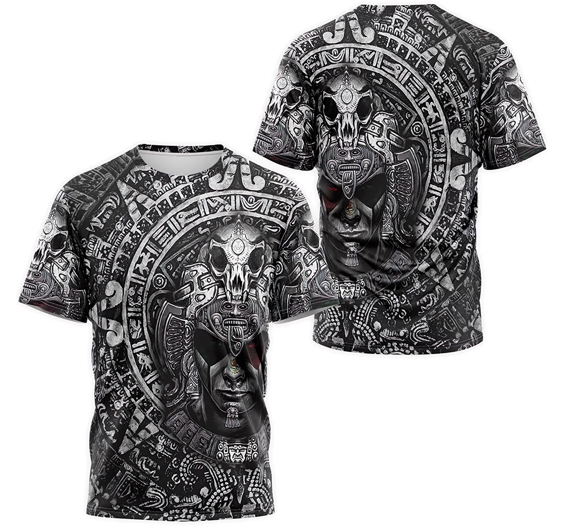 Personalized T-Shirt, Hoodie - Aztec Mayan Warrior Mexican Pattern 3D Printed