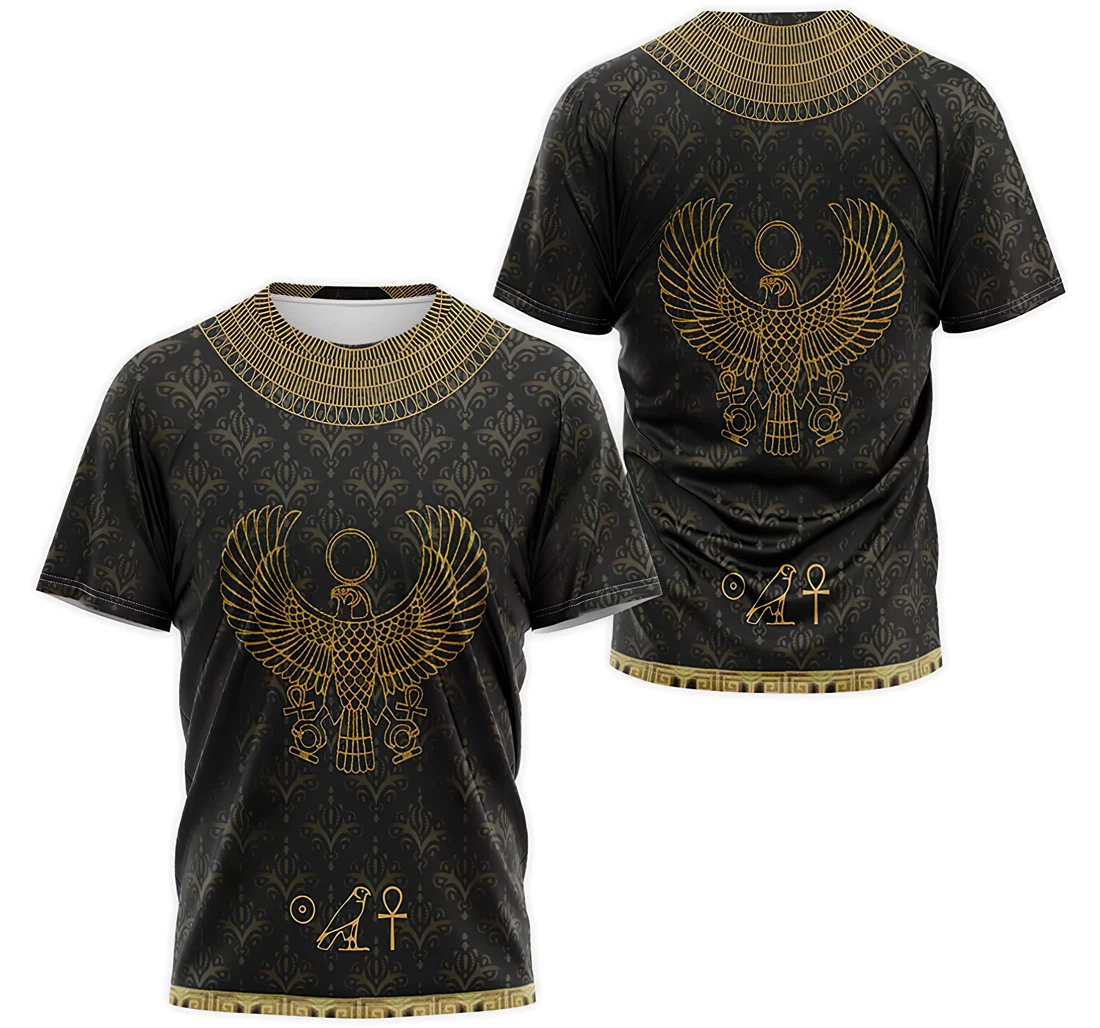 Personalized T-Shirt, Hoodie - Gold Ancient Eagle Egyptain Symbol 3D Printed