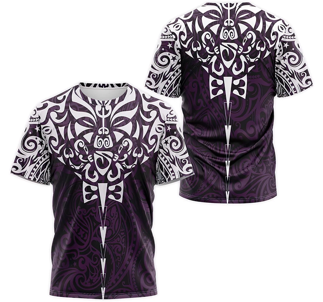 Personalized T-Shirt, Hoodie - Purple White Mandala Bandana Pattern 3D Printed