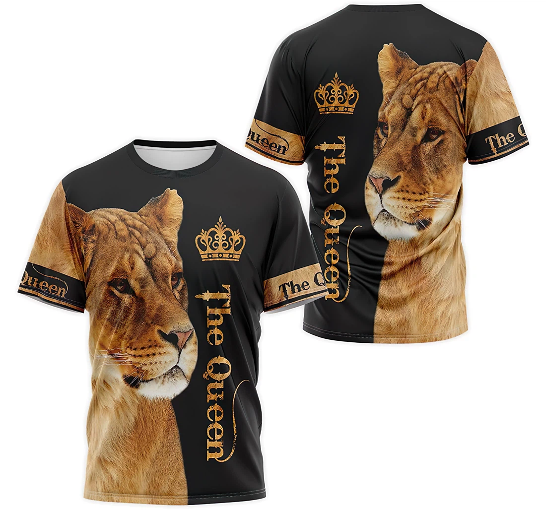 Personalized T-Shirt, Hoodie - Crown Of Lion Queen 3D Printed