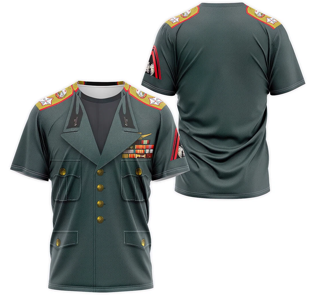 Personalized T-Shirt, Hoodie - Military Uniform Cosplay Costume 3D Printed