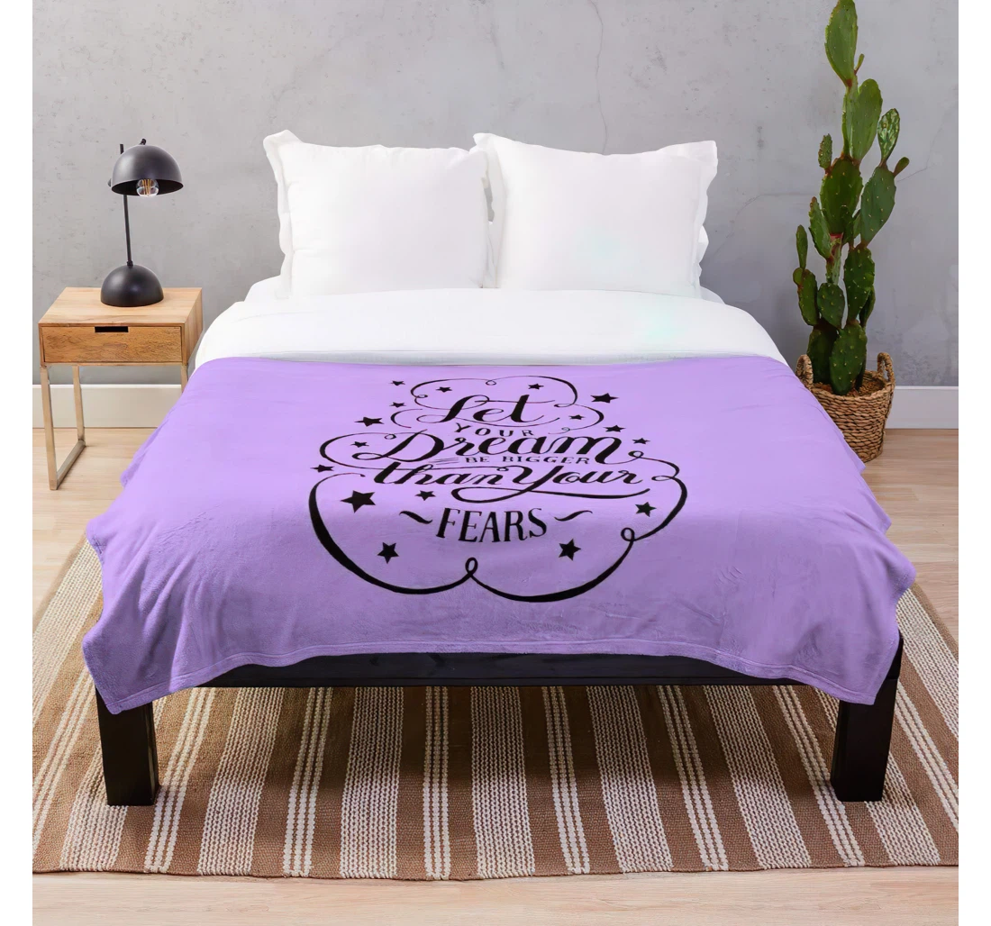 Throw Blanket, Quilt - Quotes Helping Entrepreneur Motivational Woman Work Women Your Dreams Let Hard Customize Sherpa Fleece