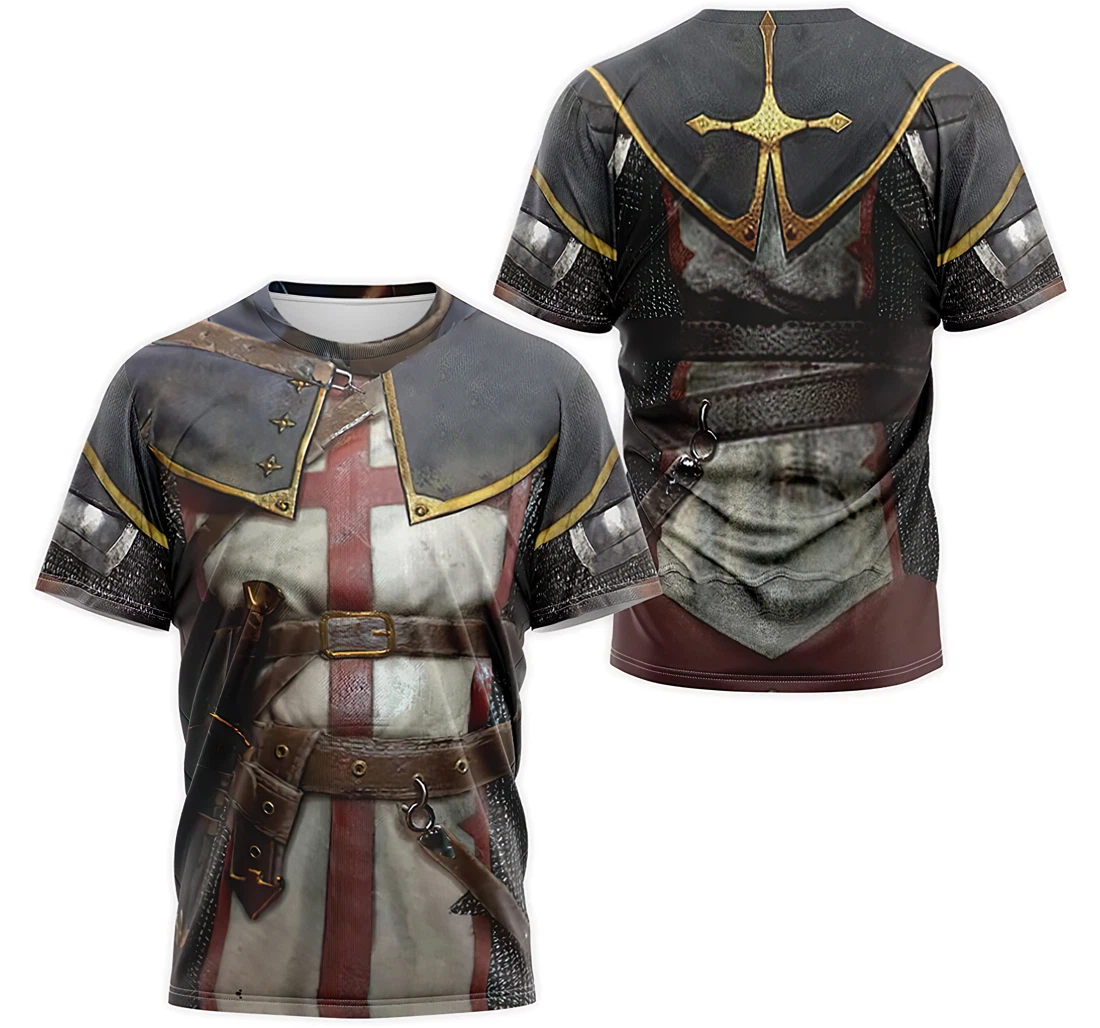 Personalized T-Shirt, Hoodie - Armor Rytieri Knights Templar Costume 3D Printed