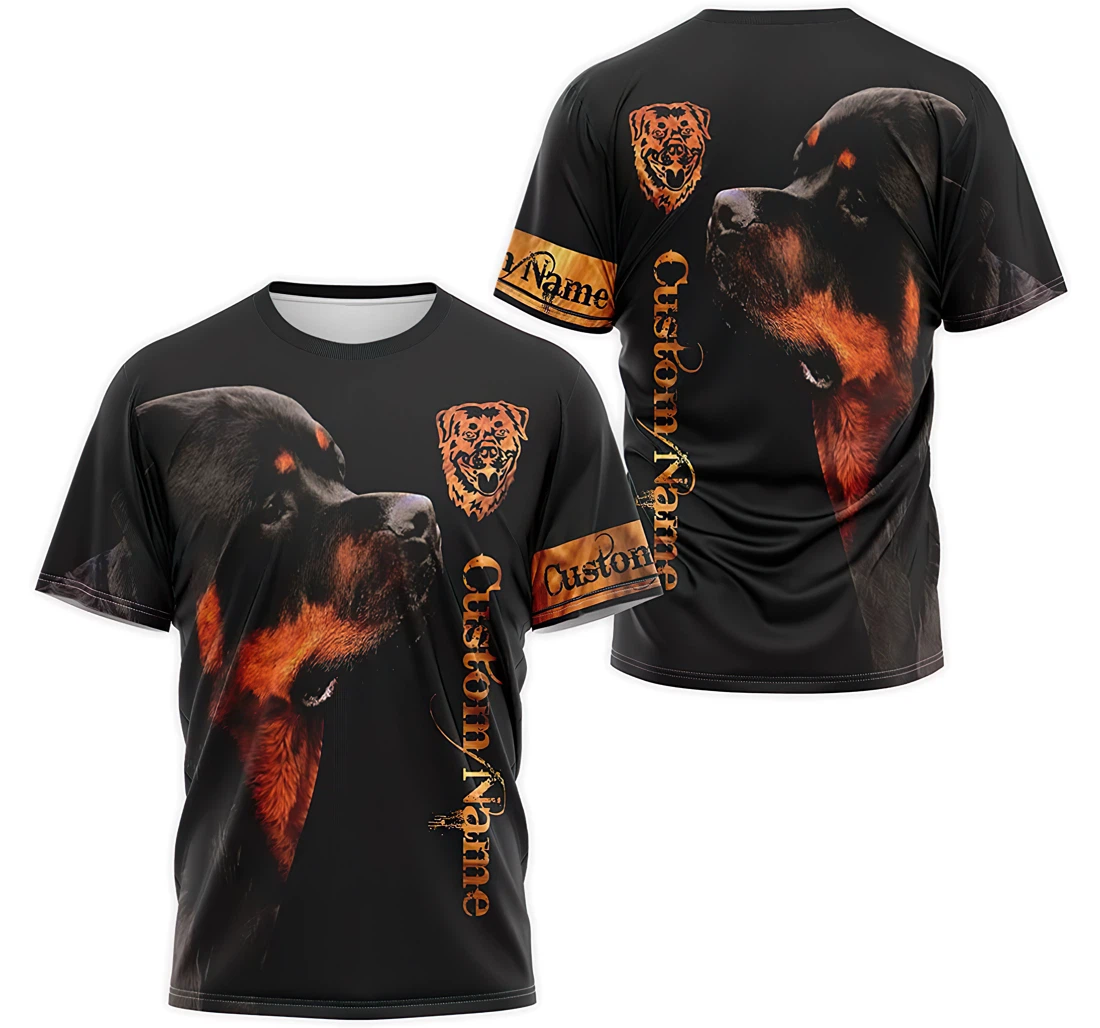T-Shirt, Hoodie - Custom Name Personalized Rottweiler 3D Printed