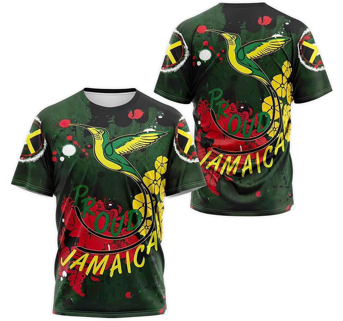 Personalized T-Shirt, Hoodie - Proud Jamaica Hummingbird National 3D Printed