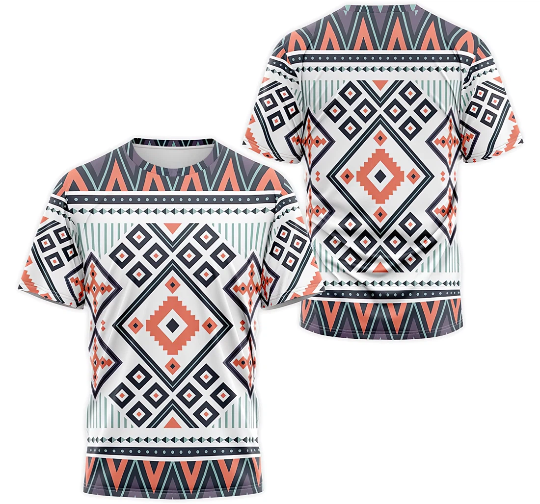 Personalized T-Shirt, Hoodie - Native American Geometric Aztec Indians Tribal Seamless Pattern 8 3D Printed